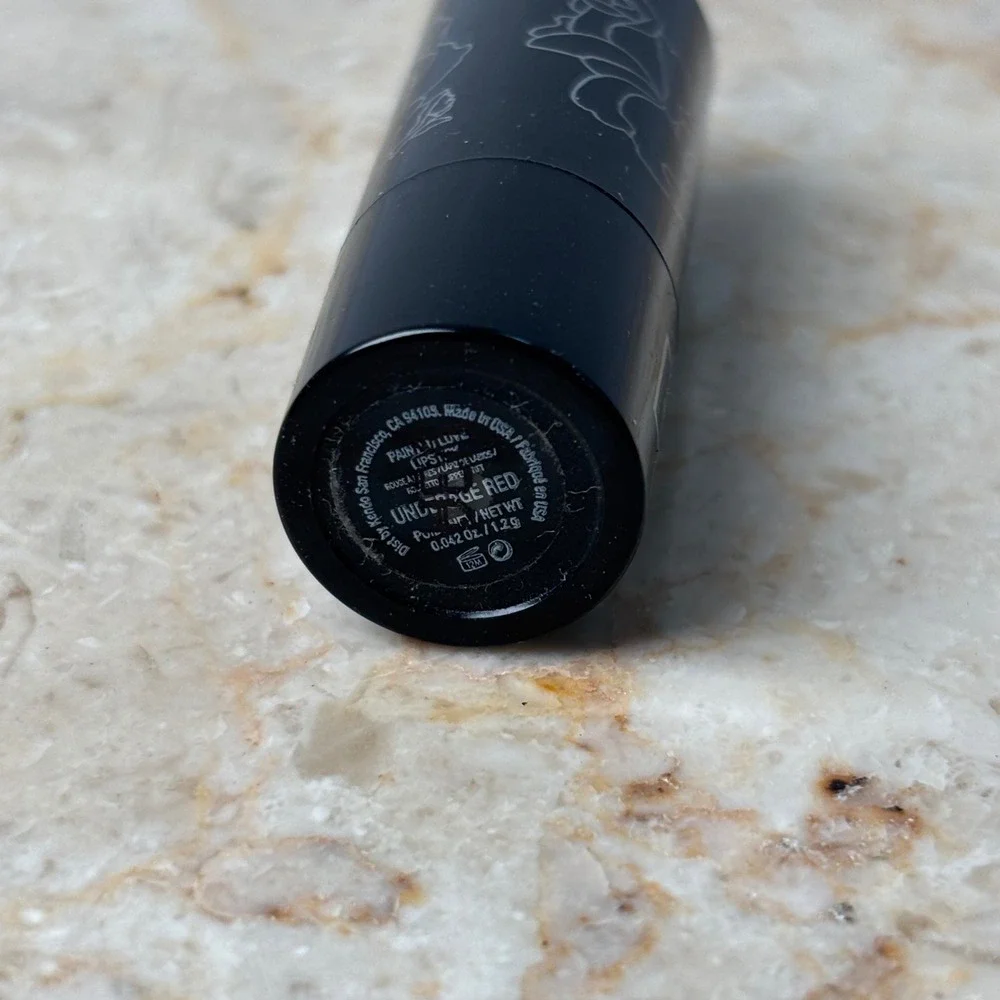 Kat Von D‎ Painted Love Lipstick Mini Underage Red 0.042oz Matte Red Rose Case